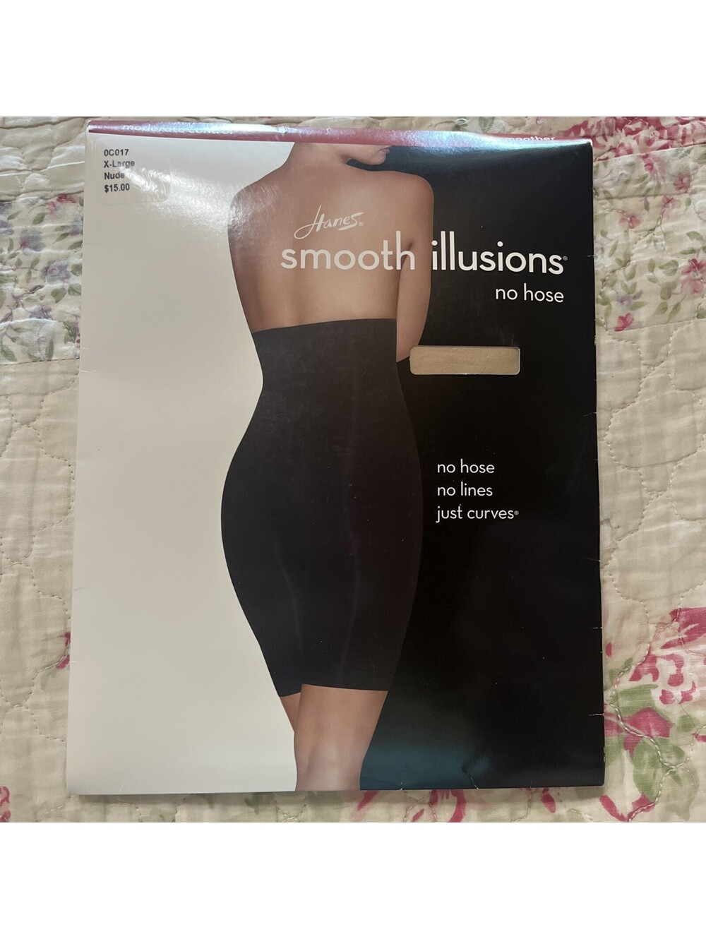 Hanes Smooth Illusions No Hose Waist Smoother Moderate Control Nude XLarge OC017